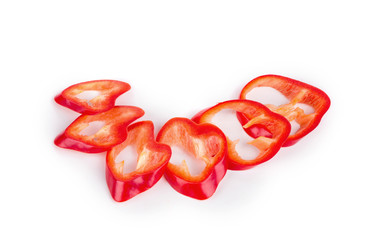 Wall Mural - red slices of pepper