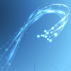 Wall Mural - Energy stream speed bandwidth fiber optics