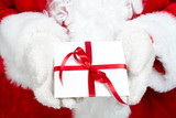 Fototapeta Do przedpokoju - Christmas  Santa Claus with gift
