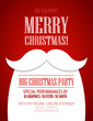 Christmas party poster. Vector illustration