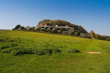 House In The Countryside On The Coast Of Devon, UK.
