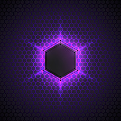 Poster - abstract 3d vector dark background