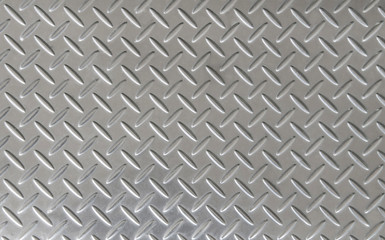 Wall Mural - Aluminium dark list with rhombus shapes
