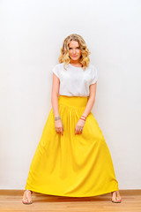 Wall Mural - yellow skirt