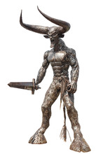 Devil Statue Made From Metal