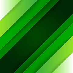 Poster - Abstract green paper triangle shapes background
