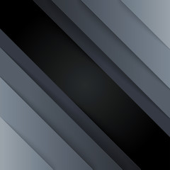 Poster - Dark gray paper triangle shapes abstract background