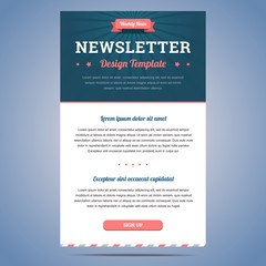 Wall Mural - Newsletter design template