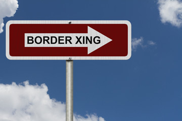 Wall Mural - The way to the Border Crossing