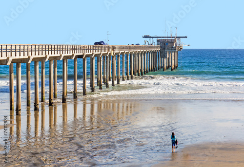 Fotografie, Obraz Scripps Pier Institute of Oceanography, La Jolla, San Diego, CA