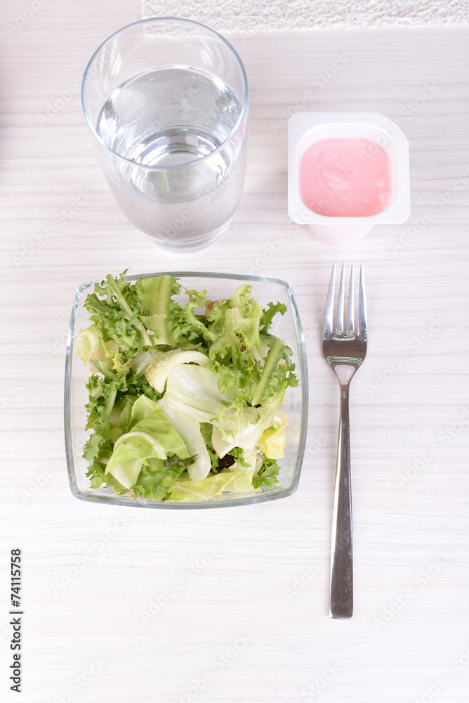 Dietary food in on table close-up