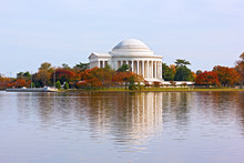 Thomas Jefferson Memorial In Autumn, Washington DC