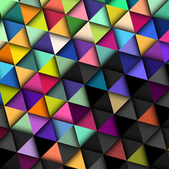 Canvas Print - Colorful Geometric Pattern