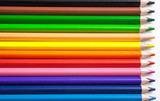 Fototapeta Tęcza - Isolated colorful pencils