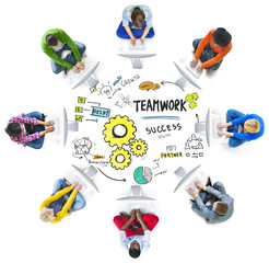 Sticker - Teamwork Team Together Collaboration Computer Technology Online