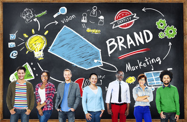 Sticker - Diverse People Togetherness Team Marketing Brand Concept