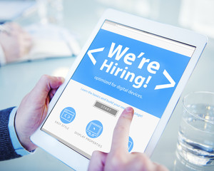Poster - Business Worker Recruitment Hiring Office Working Concept