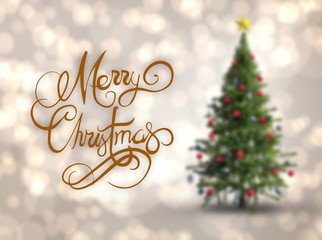 Poster - Composite image of merry christmas message