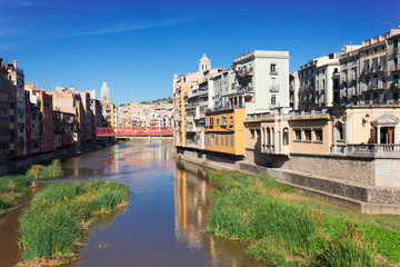 old town of Girona, Spain