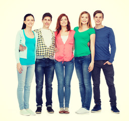 Wall Mural - group of smiling students standing