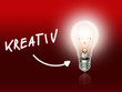 © artefacti - Kreativ Bulb Lamp Energy Light red
