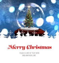 Poster - Composite image of merry christmas