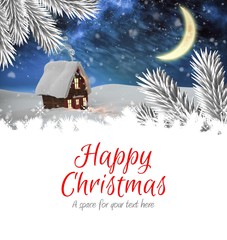 Aufkleber - Composite image of happy christmas