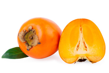 Wall Mural - kaki persimmon fruit isolated