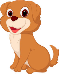 Wall Mural - Cute dog cartoon