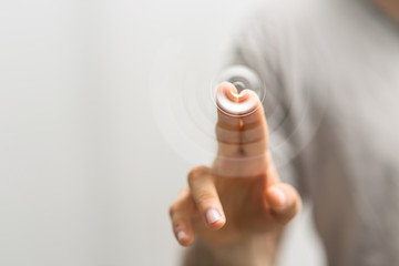 Aufkleber - finger touch