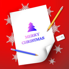 Merry Christmas and happy new year Background Concept. Vector Il