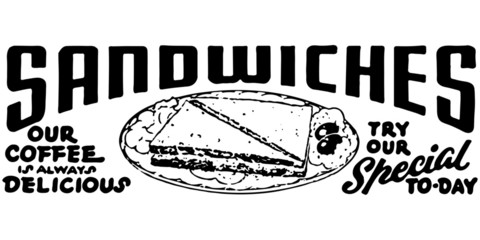 Wall Mural - Sandwiches