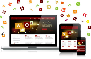 Wall Mural - cloud computing concept