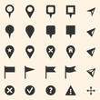 © nikiteev - Vector Set of GPS Icons. Map Markers and Pointers.