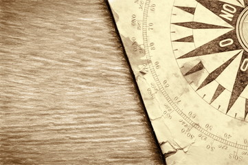 Poster - old map - illustration based on own photo image