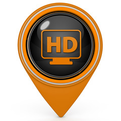 HD pointer icon on white background