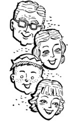 Sticker - Family Of Four