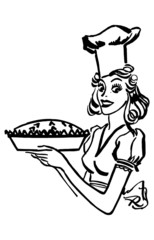 Wall Mural - Baking Queen