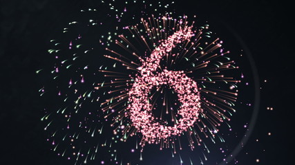 Poster - Firework style countdown for the new year