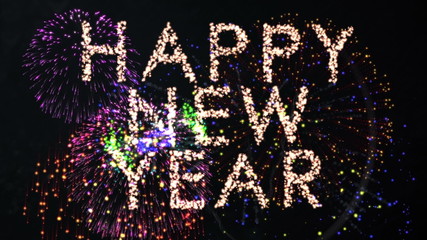 Poster - Firework style countdown for the new year