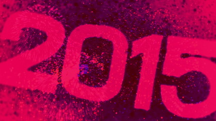 Poster - 2015 with exploding fireworks
