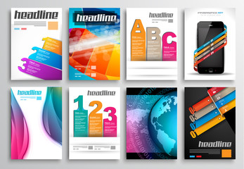 Poster - Set of Flyer Design, Web Templates. Brochure Designs