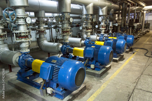 Fotografía Bombas industriales Azul