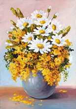 Oil Painting - Still Life, A Bouquet Of Flowers