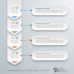 Canvas Print - Infographics Vector Background Workflow