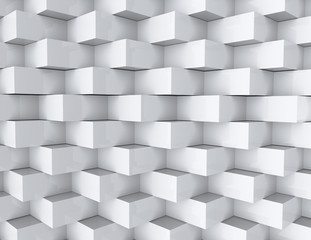 White geometric texture. 3d seamless background