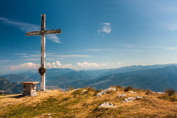 On the top of the mountain