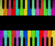Color Piano isolated