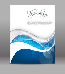 Poster - Business flyer template, vector brochure or cover design