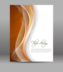 Poster - Business flyer template, vector brochure or cover design